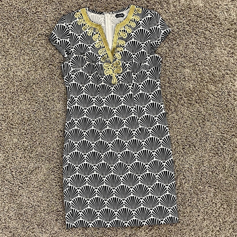 NWOT Mud Pie embroidered dress, size XS